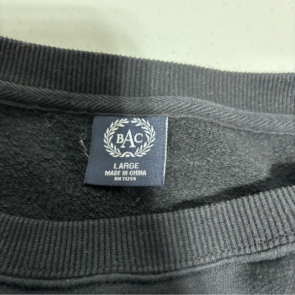 BAC Adult Large Pullover Crewneck Sweatshirt Jackson Hole Wyoming Moose Black - Picture 4 of 8